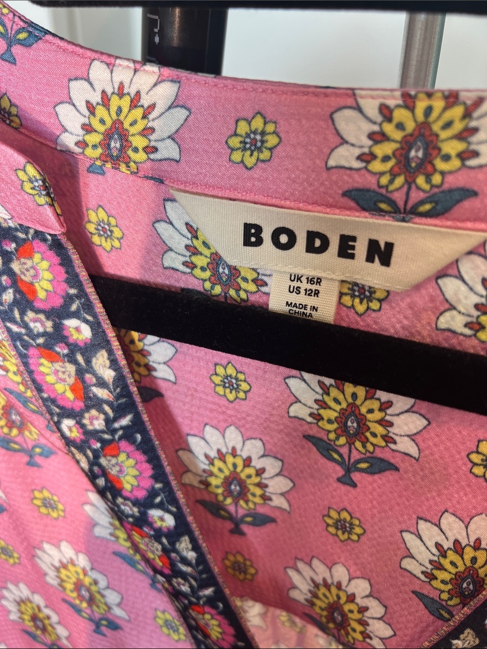 Boden Pink & Red Floral Print Maxi Dress - Picture 2 of 3